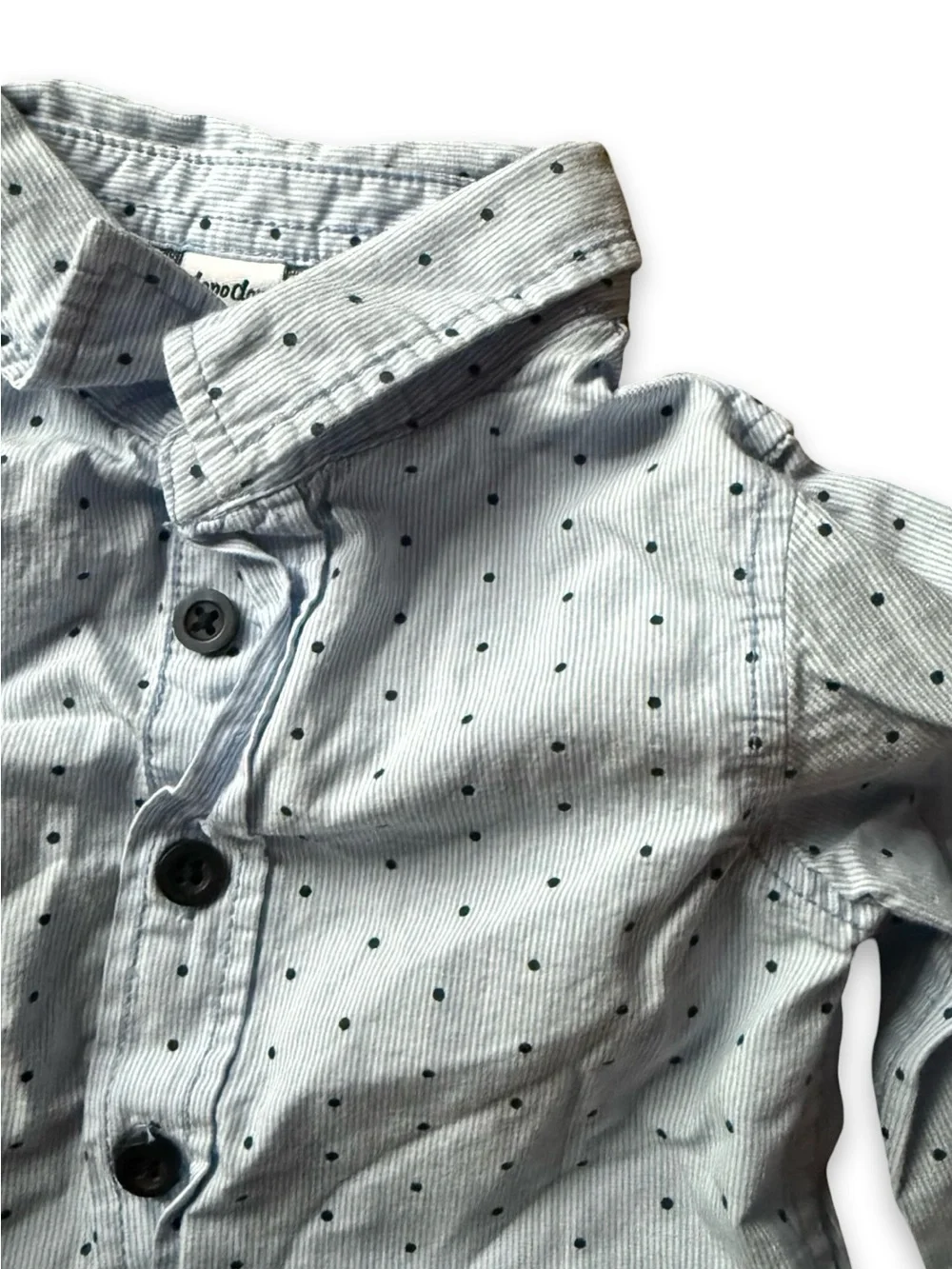 Polka Dot Button-Up Shirt Size: 9-12M